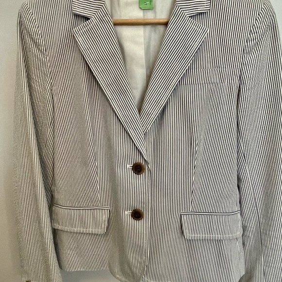 J.Crew Seersucker Blazer (M) - Picture 6 of 10